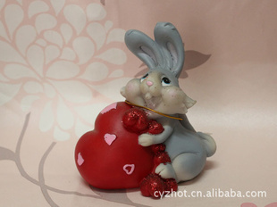 特价库存树脂工艺品礼品兔子储钱罐 泉州树脂工艺品公司的精选推荐